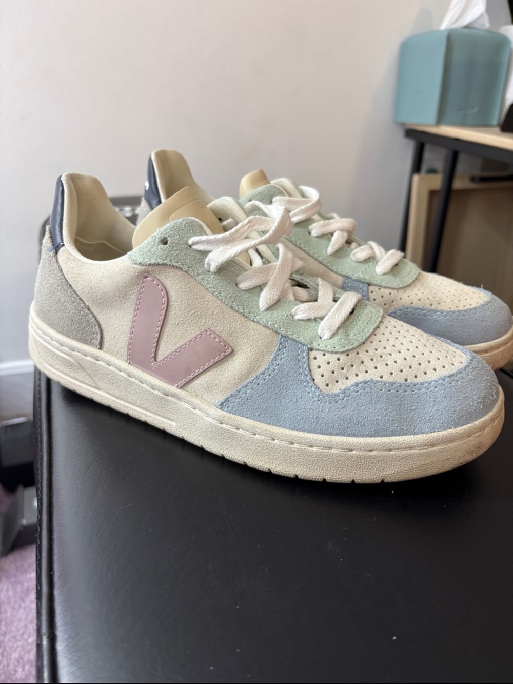 Veja V-10 Suede Sneakers